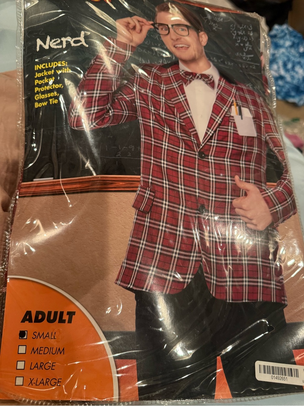 New spirit Halloween nerd costume adult small